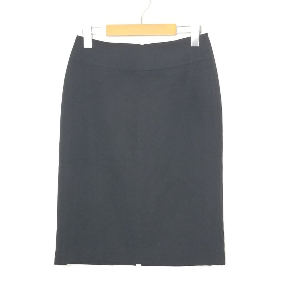 Simply Manakin Black Zipper Back Stretch Pencil Zipper Back Classic Skirt Size 3